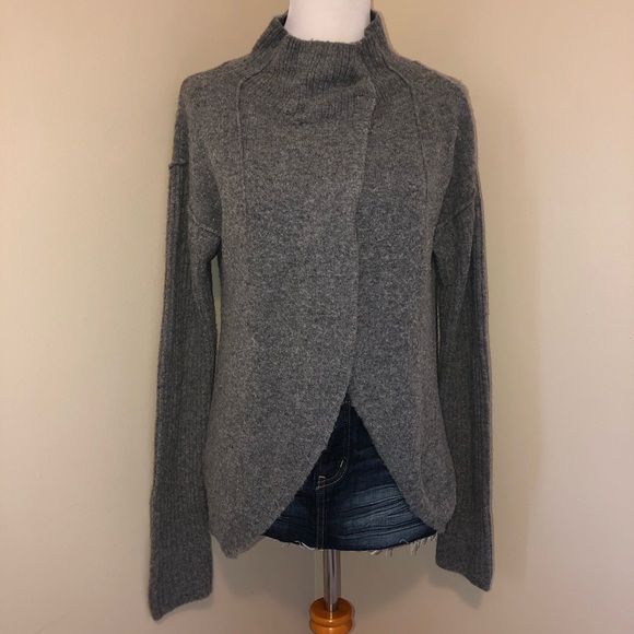 Free People Alpaca/Wool Blend Mock Neck Sweater-M - Picture 1 of 16